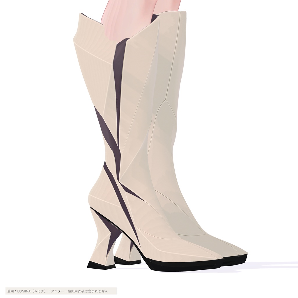 【10色・21アバター対応】PRISM VEIL BOOTS|プリズムロングブーツ