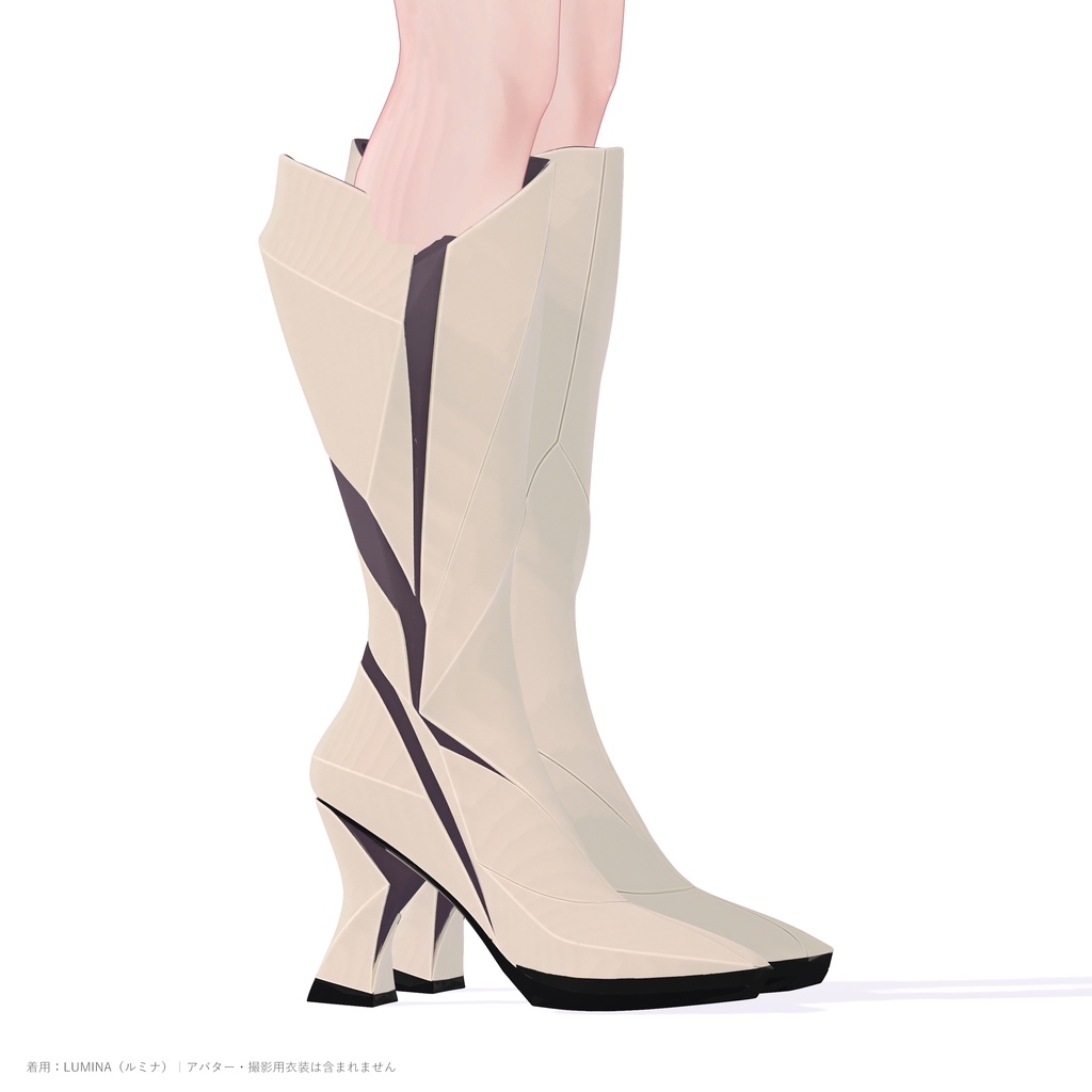 【10色・21アバター対応】PRISM VEIL BOOTS|プリズムロングブーツ