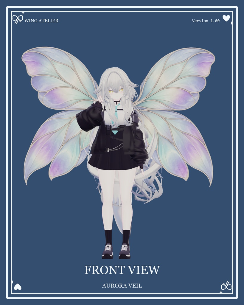 【PEARL SERAPH 10/31まで無料】羽ばたく翼2種|PEARL SERAPH / AURORA VEIL【MA対応】