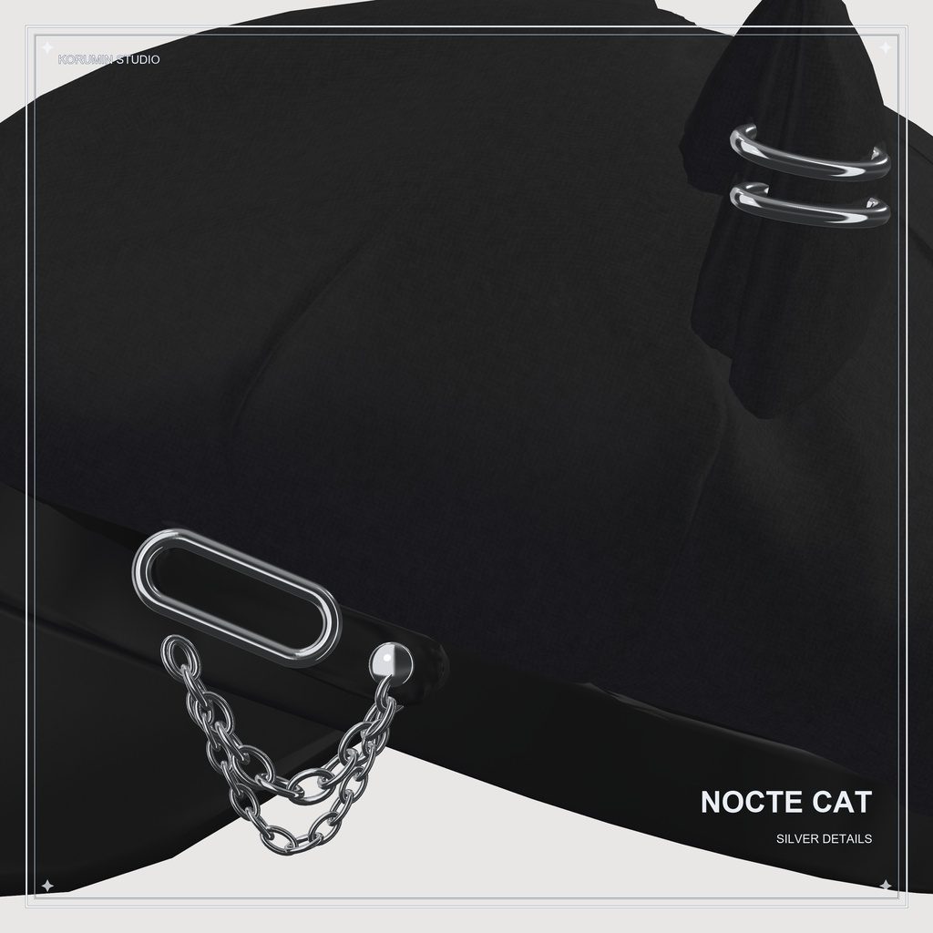 【VRChat・MA対応】NOCTE CAT|猫耳キャスケット