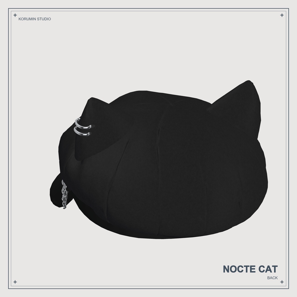 【VRChat・MA対応】NOCTE CAT|猫耳キャスケット