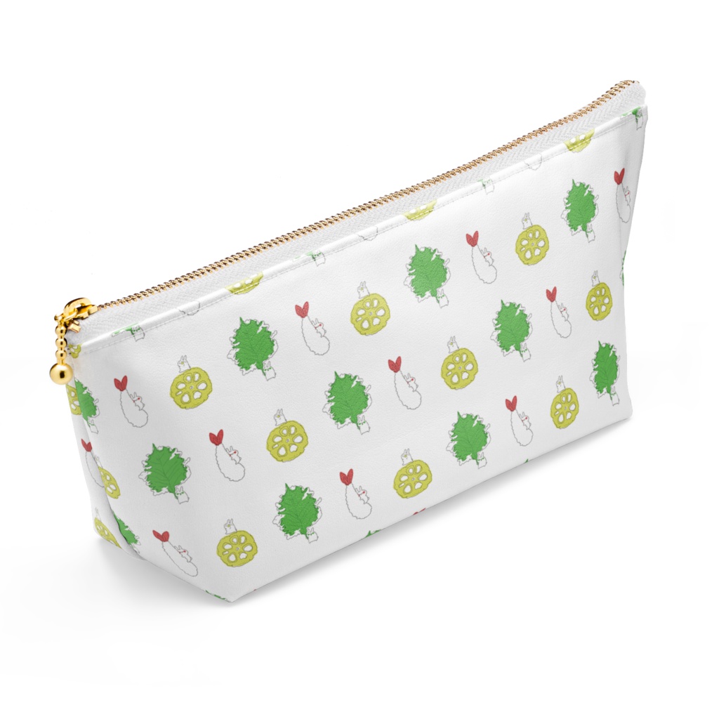 天ぷらとうさぎポーチ