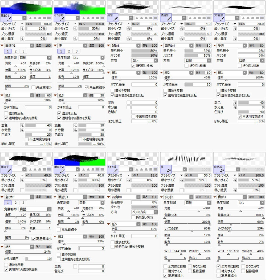 SAI2用ブラシ一式