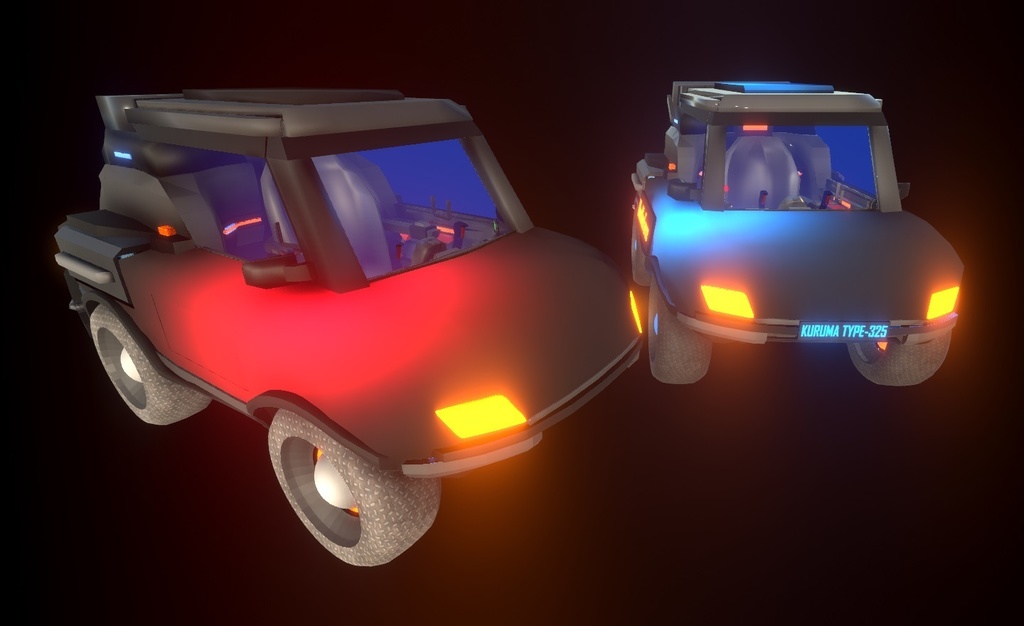 【VRChat向け3Dモデル】KURUMA TYPE-325