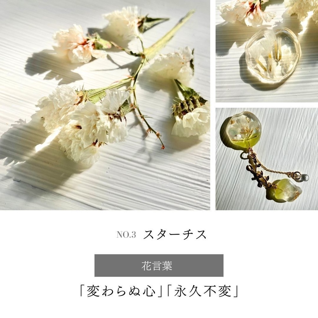 夢女子のためのセミオーダーピアス・イヤリング【花言葉×推しの色】