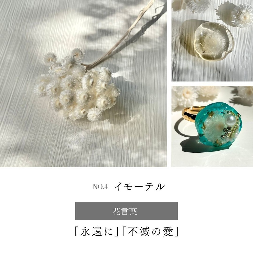 夢女子のためのセミオーダーリング【花言葉×推しの色】