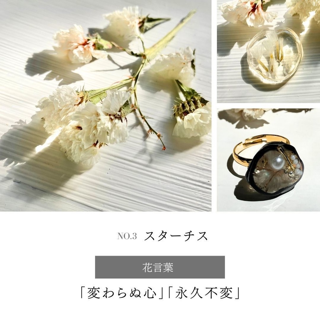 夢女子のためのセミオーダーリング【花言葉×推しの色】