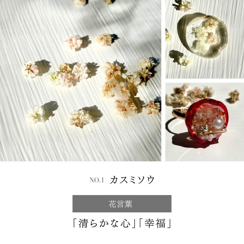 夢女子のためのセミオーダーリング【花言葉×推しの色】