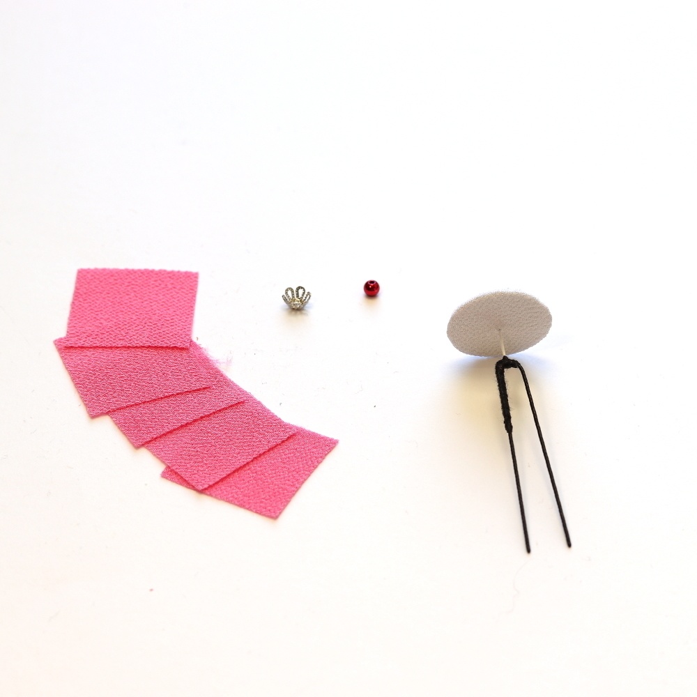 つまみ細工キット Uピン さくら