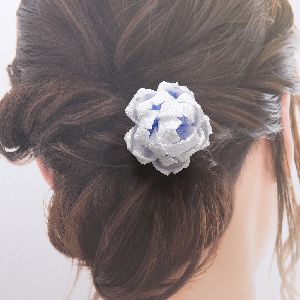 つまみ細工髪飾り 推し色カラーオーダー可 #001 成人式 七五三 浴衣 着物