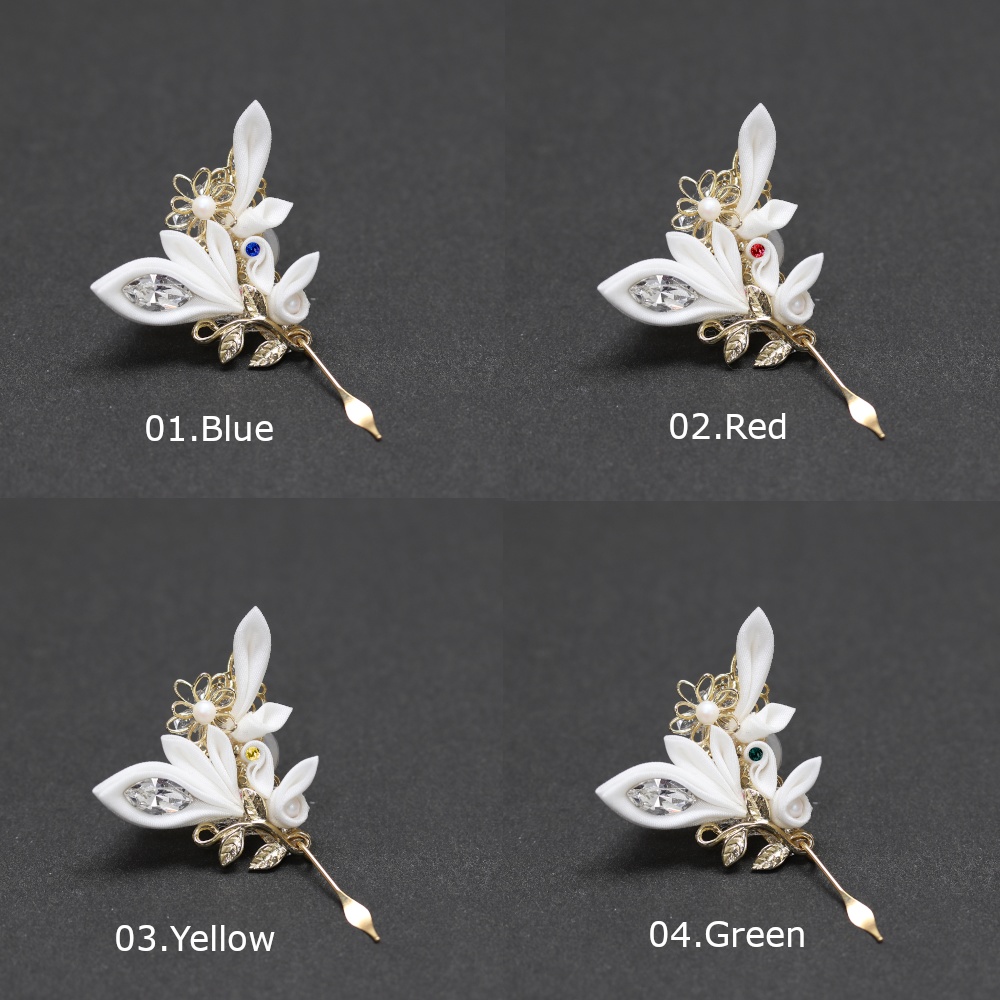 【受注製作"Angel Series"】つまみ細工イヤーカフ【01"Seraphim】