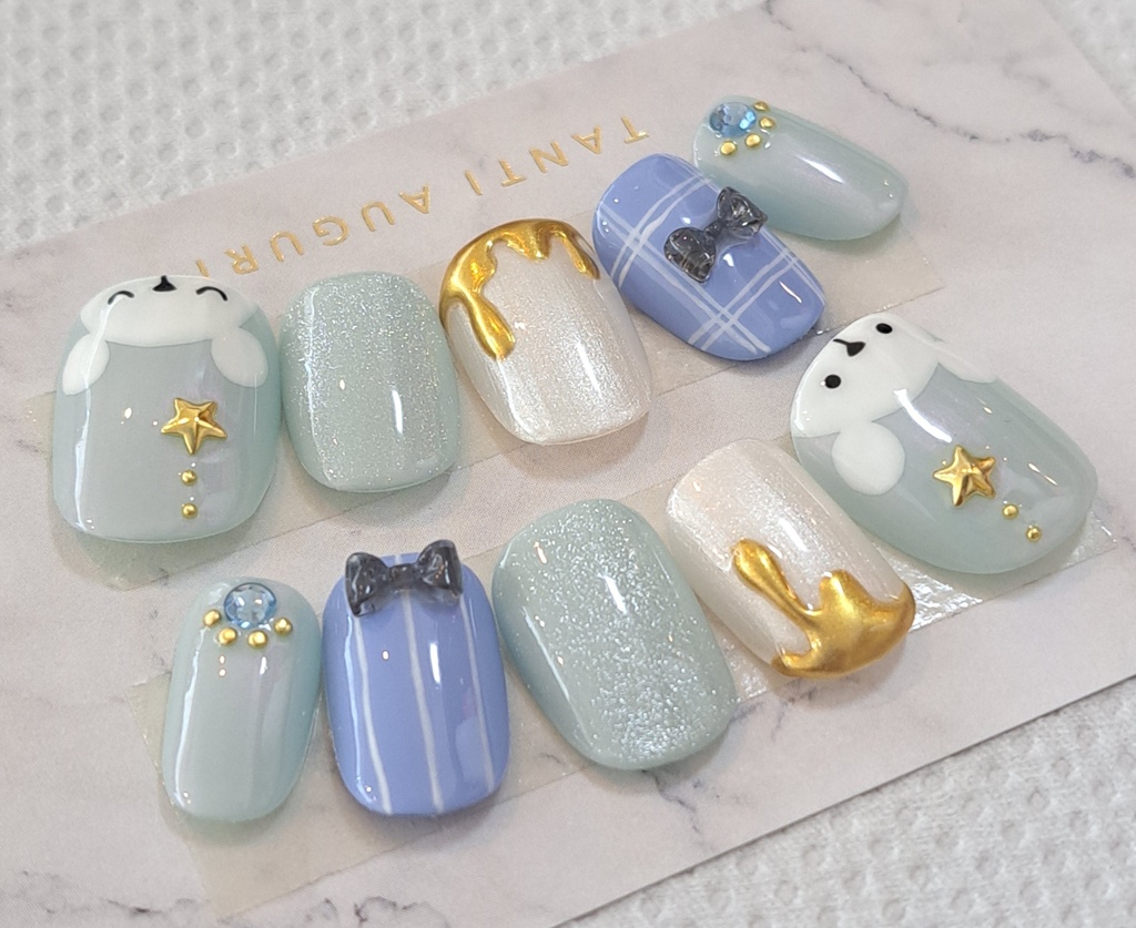 白熊🐻❄️ネイルチップ