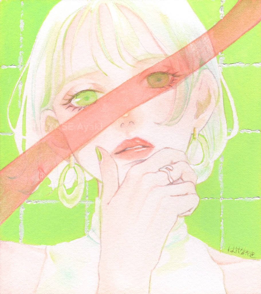 色紙ドローイング(2024年夏)01