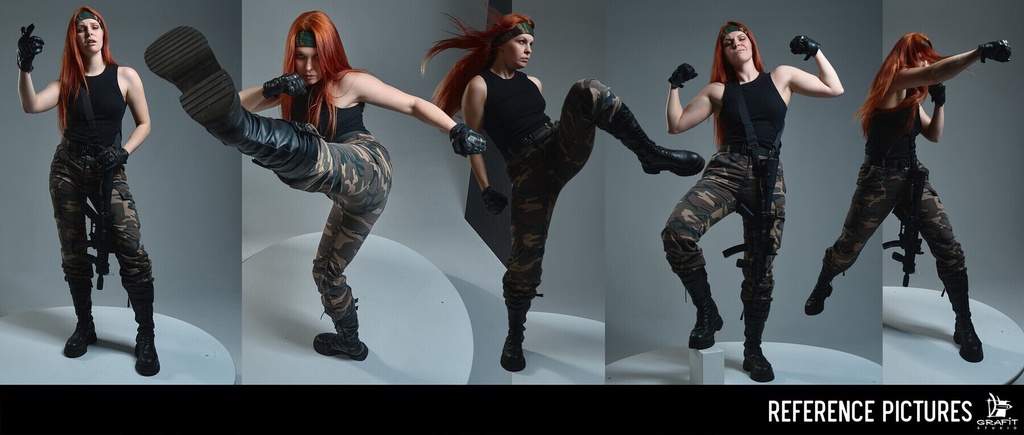 1000枚以上の女性パワー:ファイターのエネルギー/1000+ Woman Power: Fighter Energy