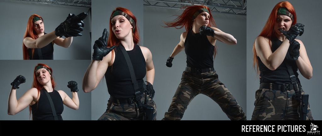 1000枚以上の女性パワー:ファイターのエネルギー/1000+ Woman Power: Fighter Energy