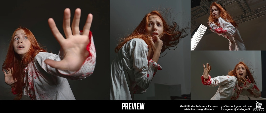740+ Dramatic Female - Hair and Dress in Motion|ドラマチックな女性リファレンス集・揺れる髪とドレスの作画資料740枚以上