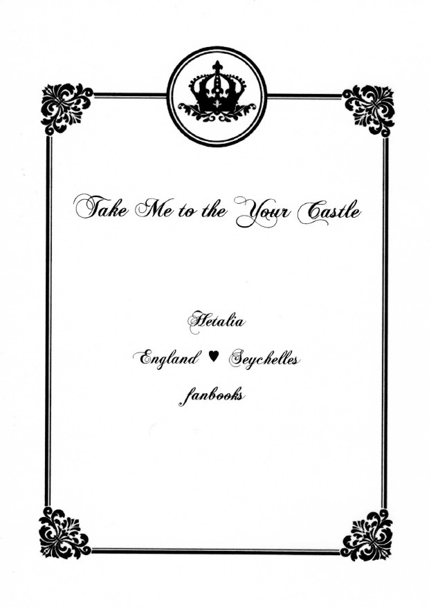 【完売】英セー 小説コピー本　”Take Me to the Your Castle"