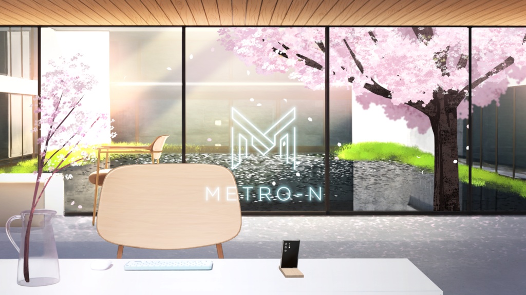 [動く背景]SAKURAストリームルーム【ループ背景・高画質】