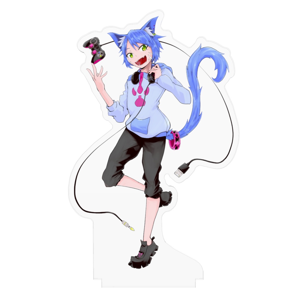 斑鳩ちあアクリルフィギュア【Vtuber】