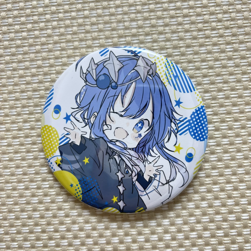 星鏡ほうきの最強缶バッジ 75×75mm
