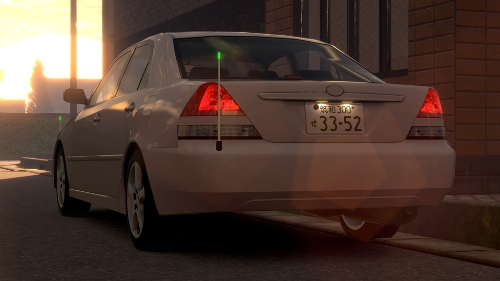 【VRChat向け3Dモデル】汎用電動コーナーポール