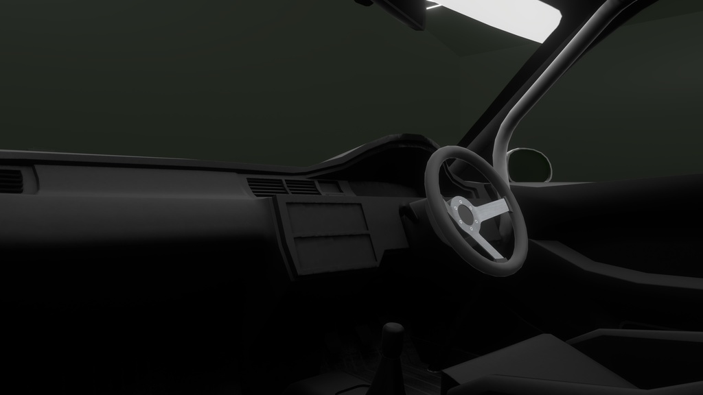 【VRChat・CHIKUWA VEHICLE SYSTEM 2対応】90年代前期の市民向けコンパクトカー『EG-Sports』(競技仕様)