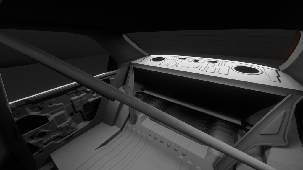 【VRChat・CHIKUWA VEHICLE SYSTEM 2対応】90年代前期の市民向けコンパクトカー『EG-Sports』(競技仕様)