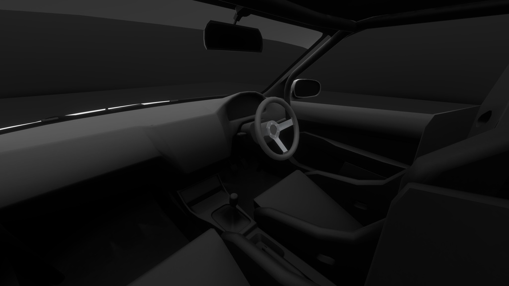 【VRChat・CHIKUWA VEHICLE SYSTEM 2対応】90年代後期の市民向けコンパクトカー『EK-Miracle』(競技仕様)