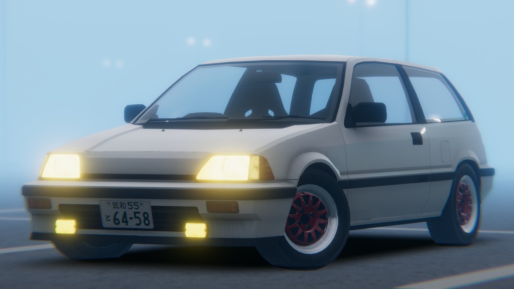 【VRChat向け3Dモデル】80's汎用フォグランプ