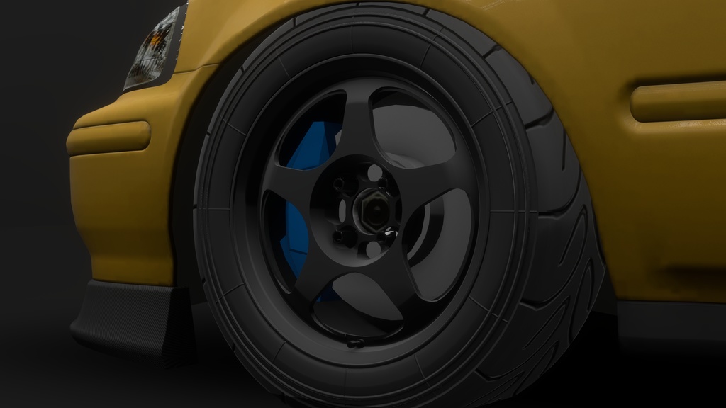 【VRChat向け3Dモデル】軽量ホイール『Scoop388』