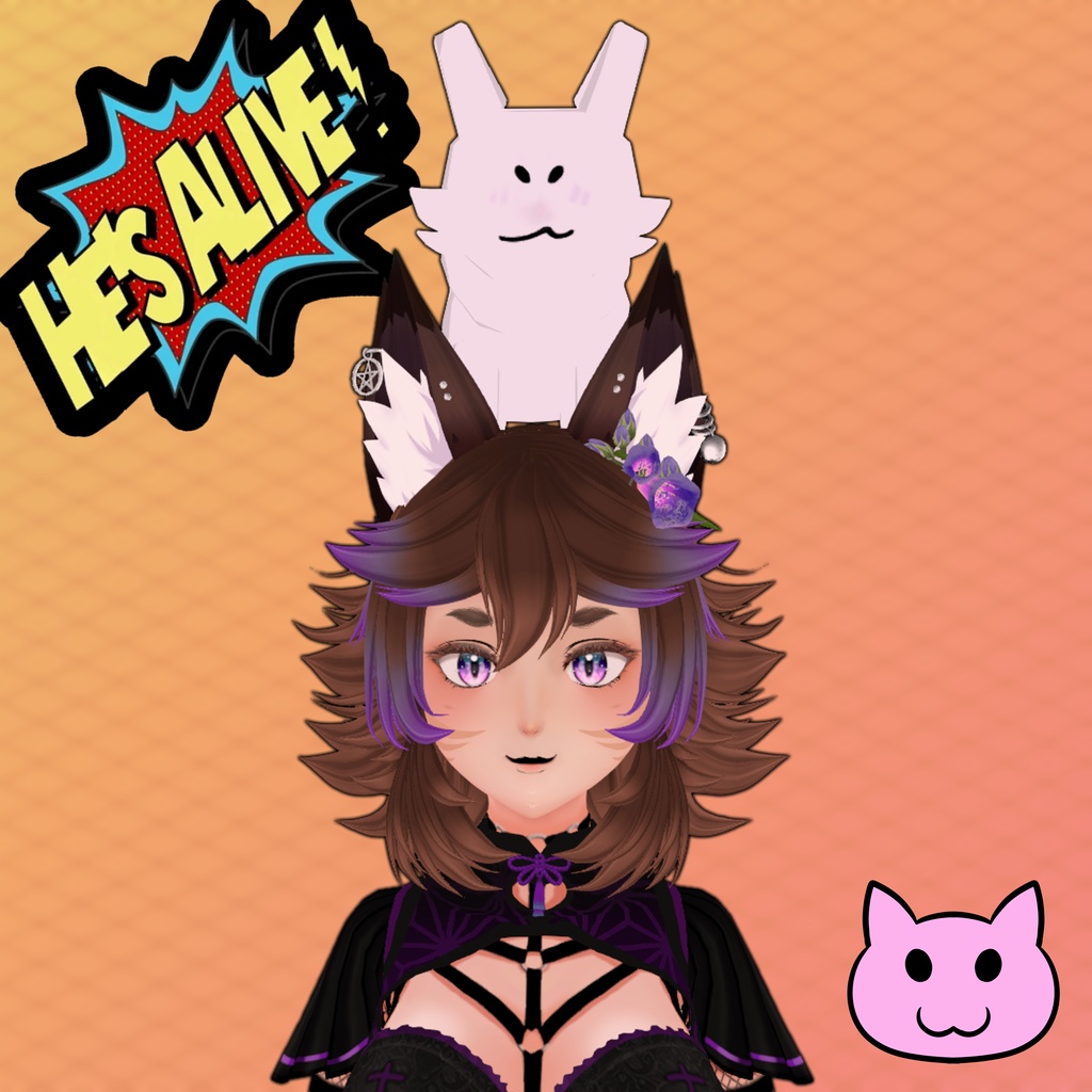 Vnyan Pet for Streaming! Vtuber Pet! Animated Alive!