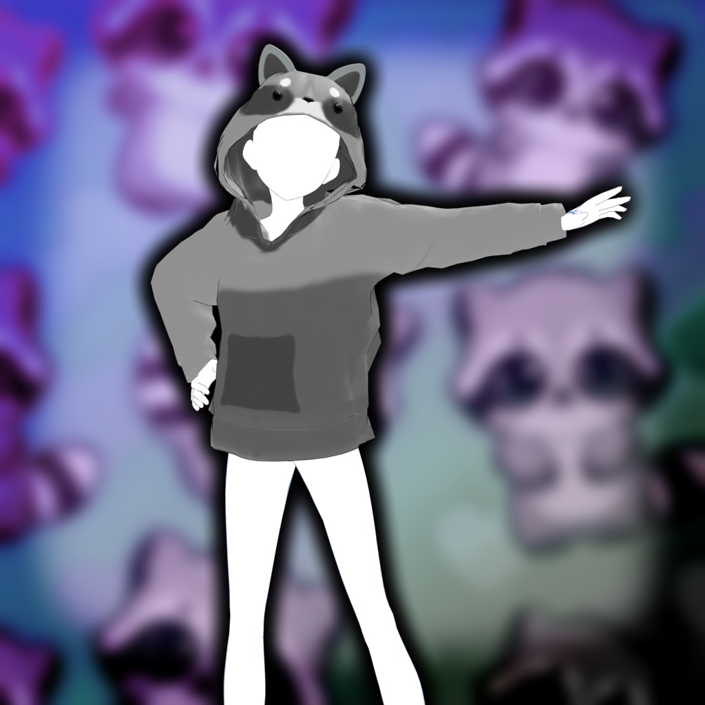 🦝Raccoon Hoodie [Rigged]🦝