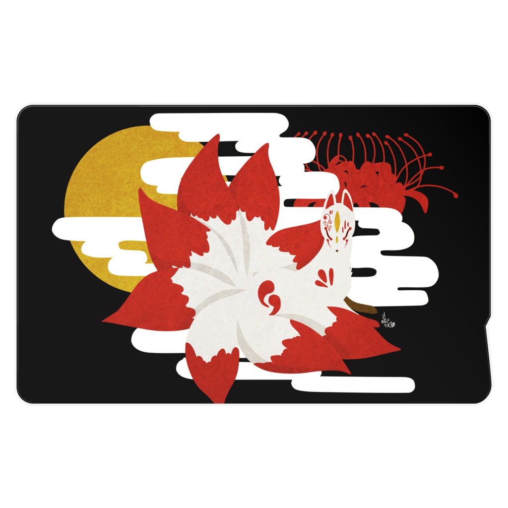 天狐ICカードステッカーC