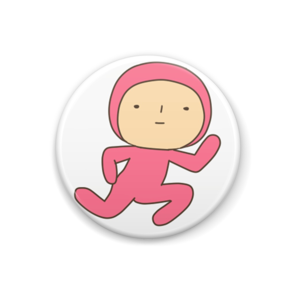 全身タイツくん　缶バッヂ　Ｂ