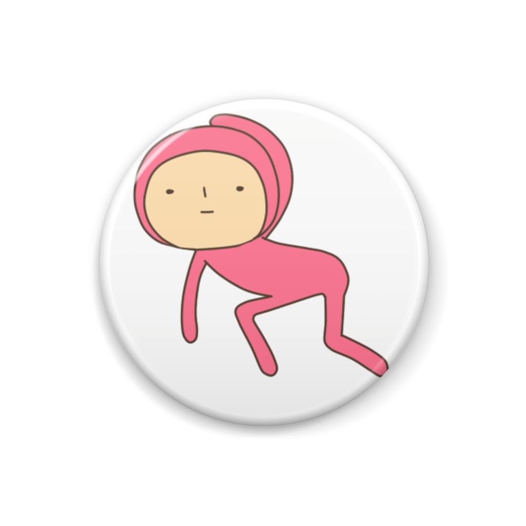 全身タイツくん　缶バッヂ　Ｒ