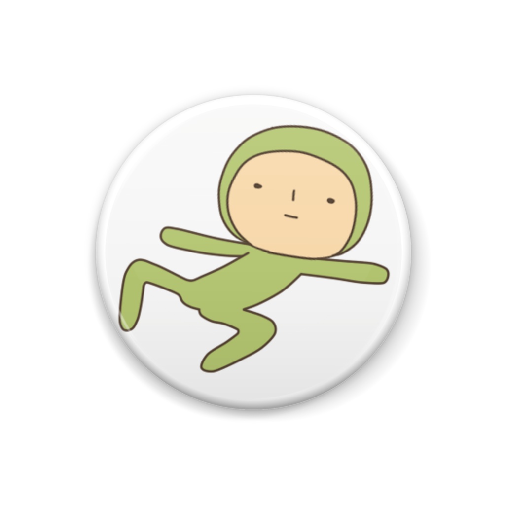 全身タイツくん 缶バッヂ V