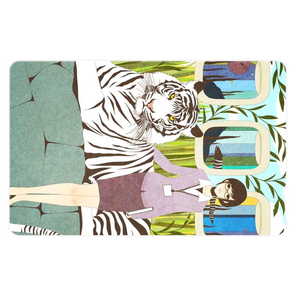 虎と・・・　ＩＣカードステッカー