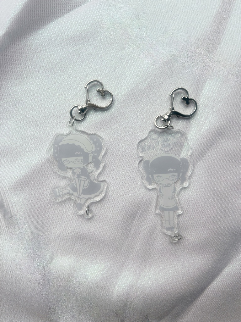 【メイド萌だニョ】アクリルキーホルダー2個セット