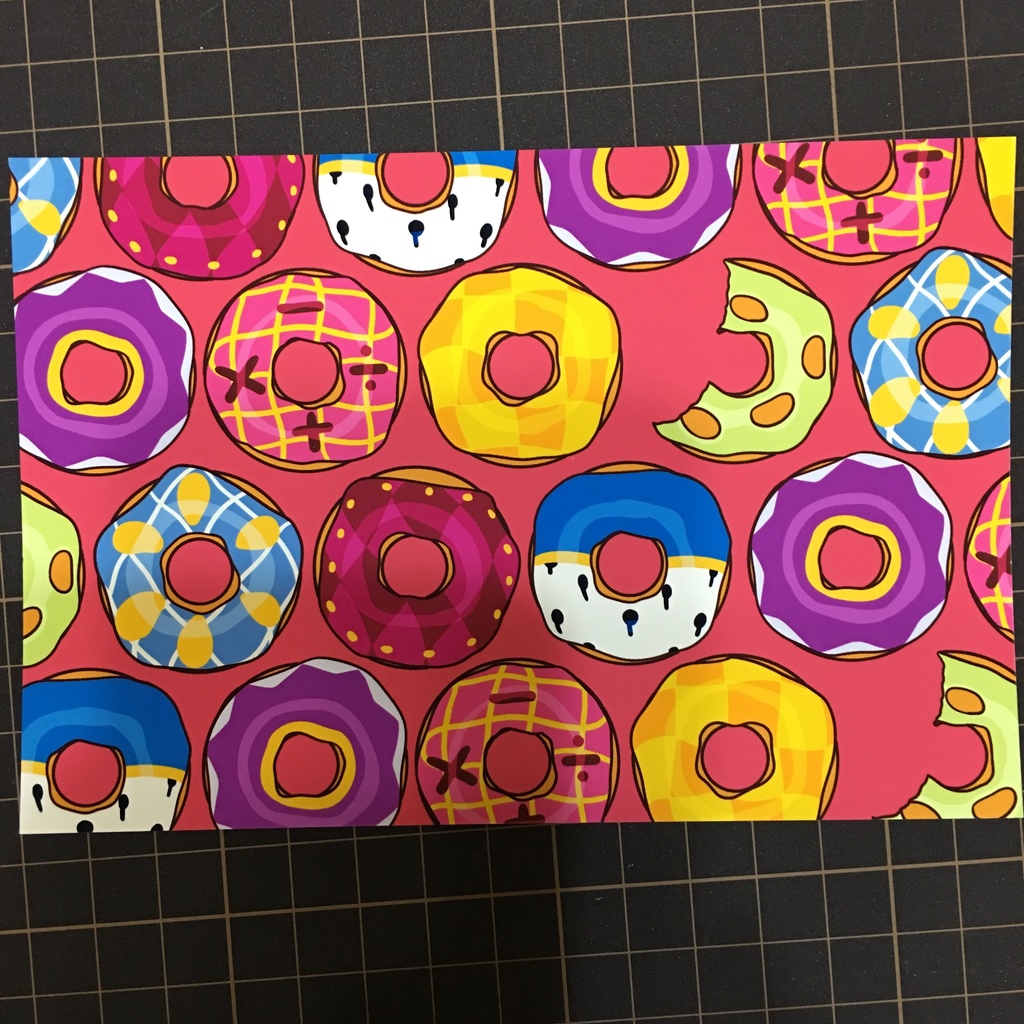 護衛チームモチーフドーナツのポストカード