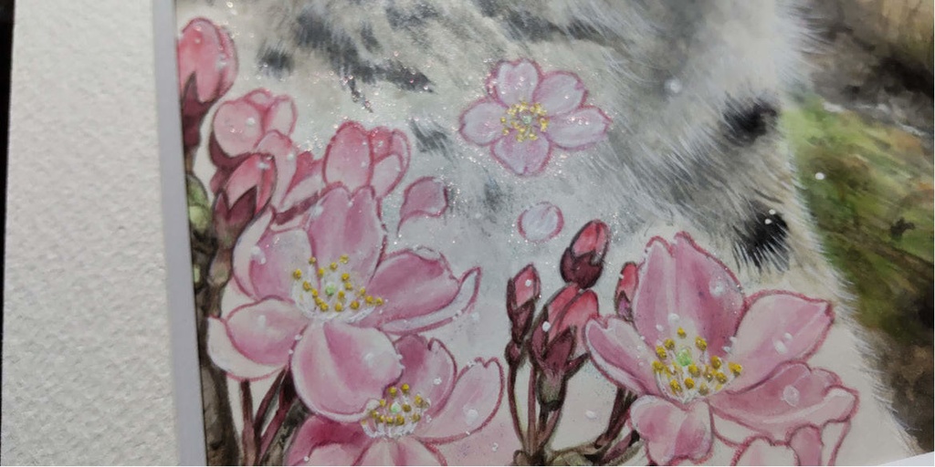 桜の季節の想い (額装原画)