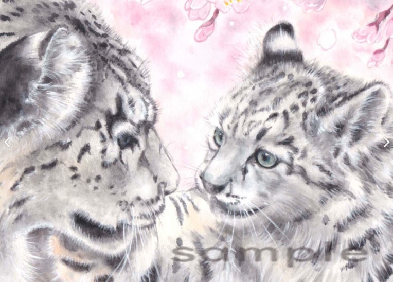 桜の季節の想い (額装原画)