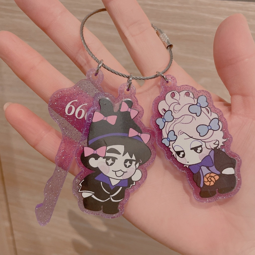 紫組アクリルキーホルダー