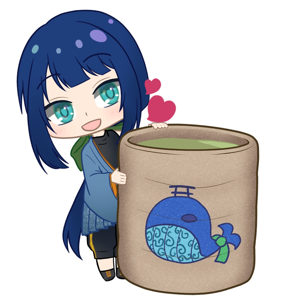 お茶爆アクリルキーホルダー