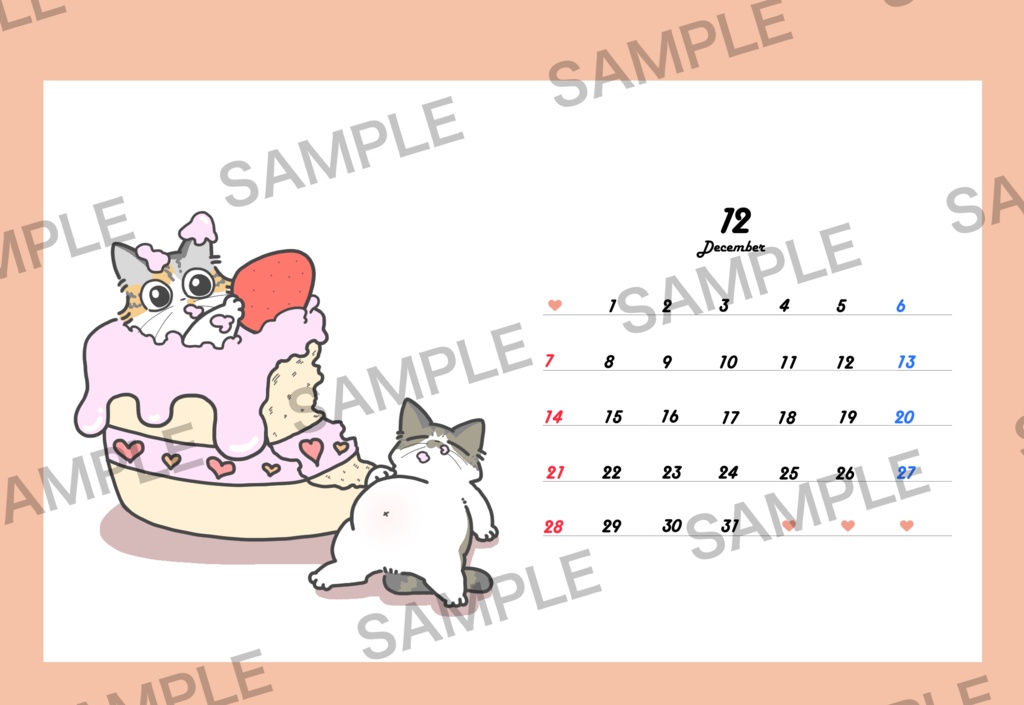 2025年卓上カレンダー