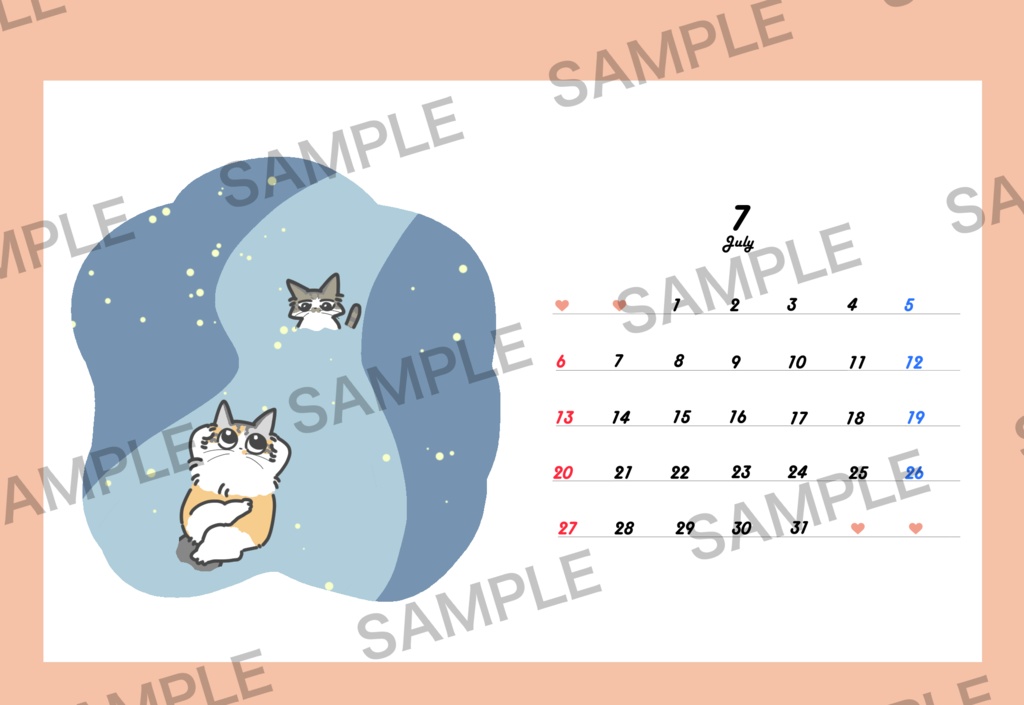 2025年卓上カレンダー