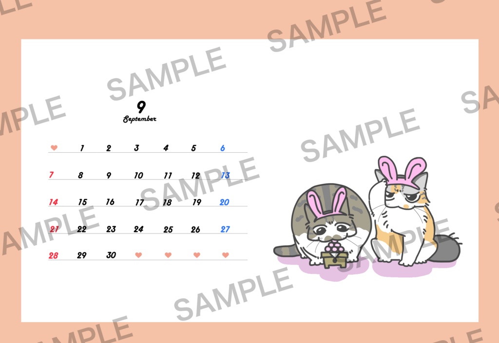 2025年卓上カレンダー