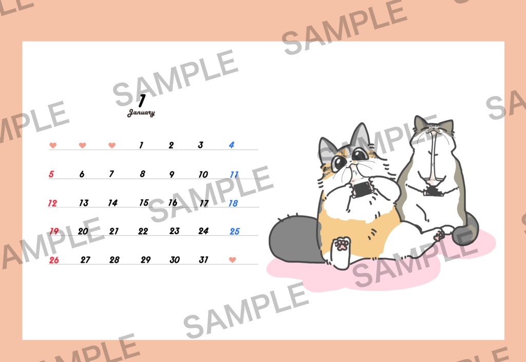 2025年卓上カレンダー