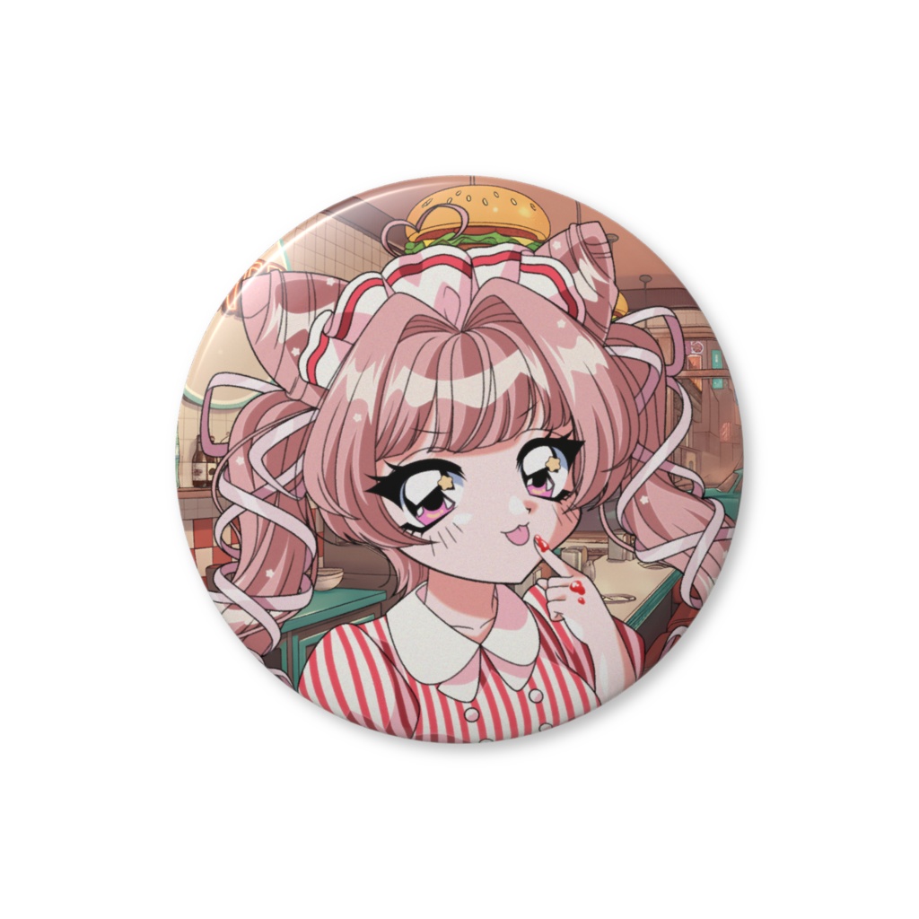 ダイナー🍔缶バッジ