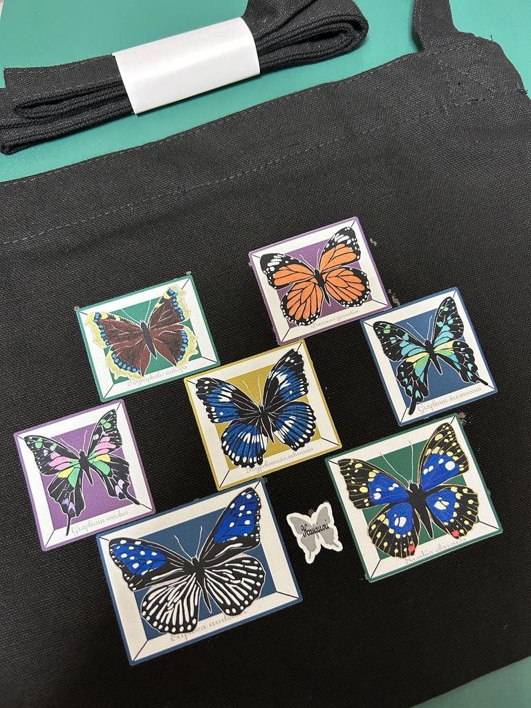 サコッシュ 蝶々標本