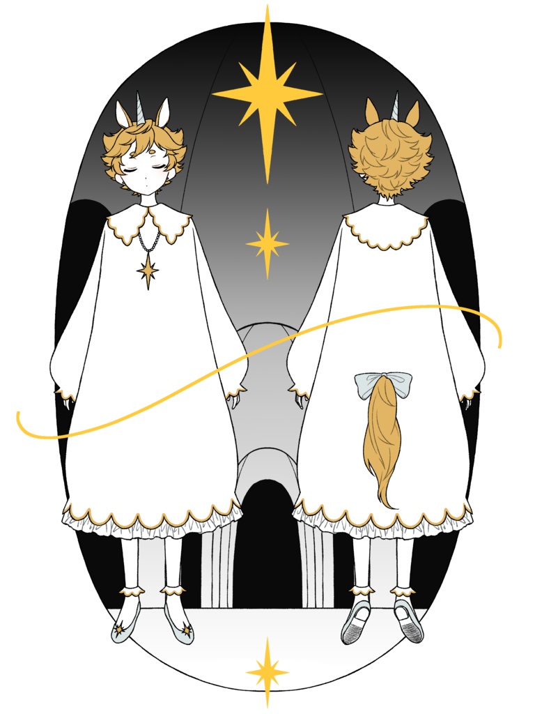 ぷかそら箔押しカード(宙)